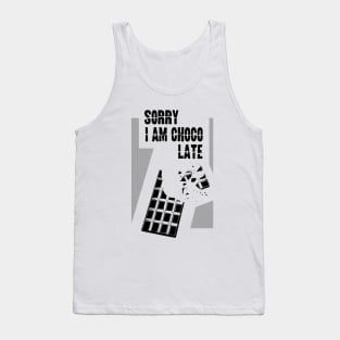 Chocolate lover funny quote Tank Top